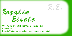 rozalia eisele business card