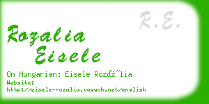 rozalia eisele business card